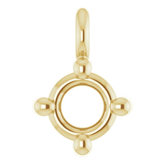Round 4-Prong Dangle
