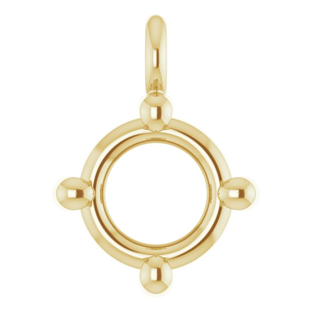 Round 4-Prong Dangle