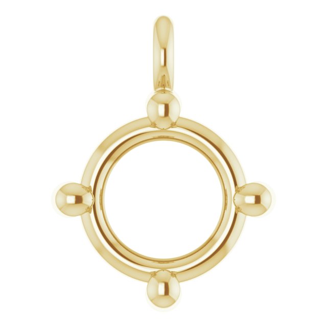Round 4-Prong Dangle