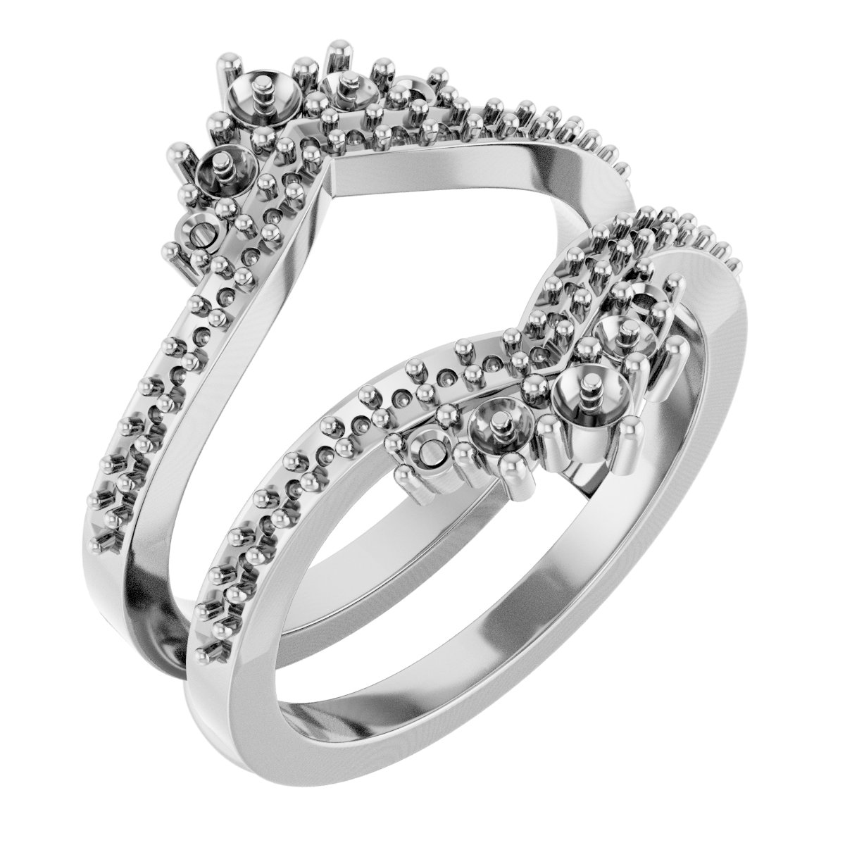 Accented Pearl Ring Guard