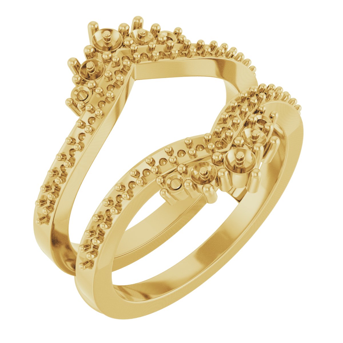 Accented Pearl Ring Guard