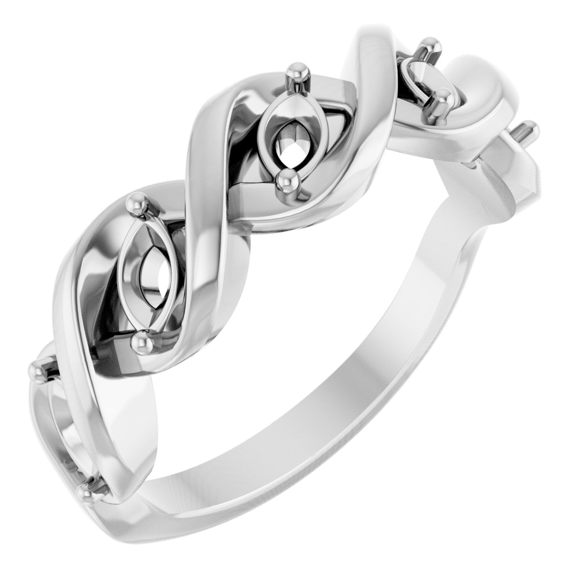 Five-Stone Infinity-Inspired Anniversary Band
