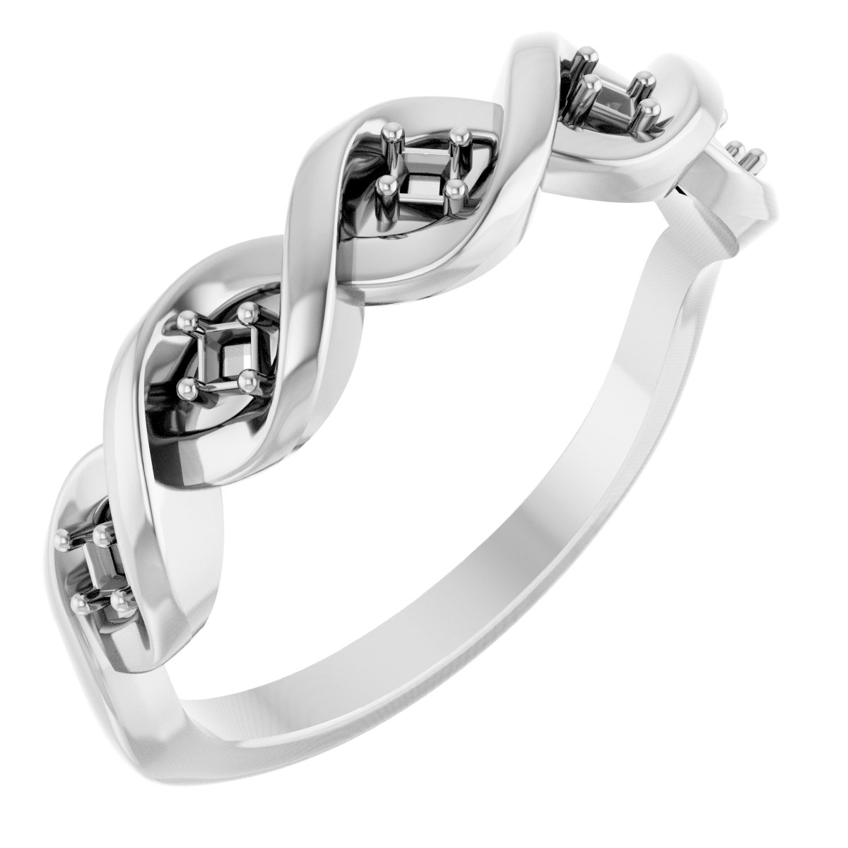 Five-Stone Infinity-Inspired Anniversary Band