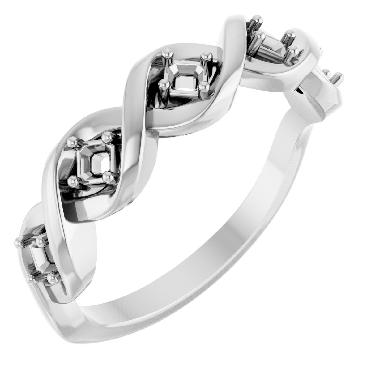 Five-Stone Infinity-Inspired Anniversary Band