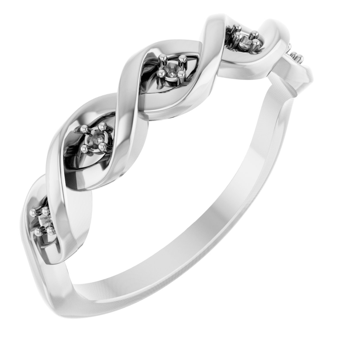 Five-Stone Infinity-Inspired Anniversary Band