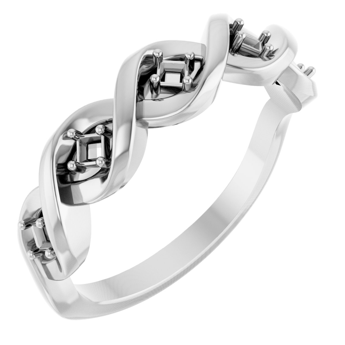 Five-Stone Infinity-Inspired Anniversary Band