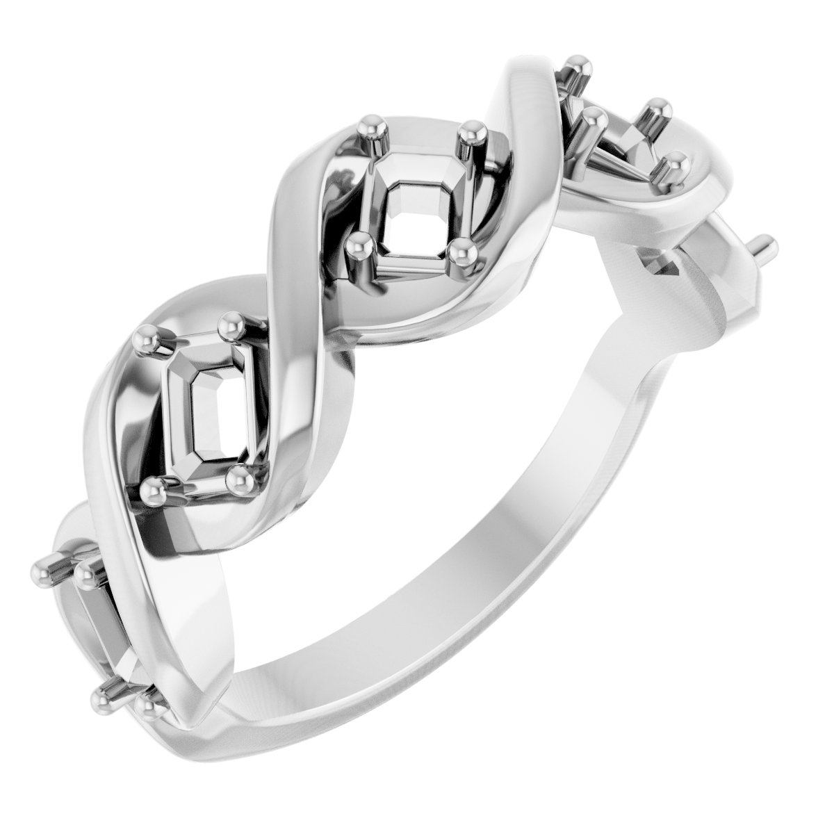 Five-Stone Infinity-Inspired Anniversary Band