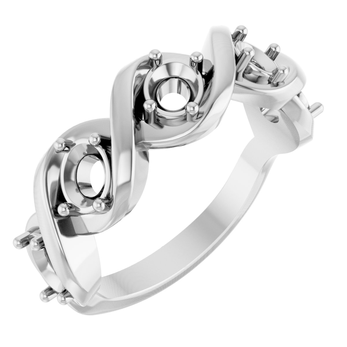 Five-Stone Infinity-Inspired Anniversary Band