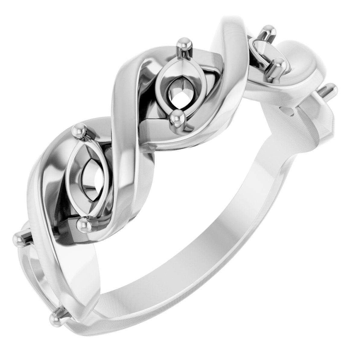 Five-Stone Infinity-Inspired Anniversary Band