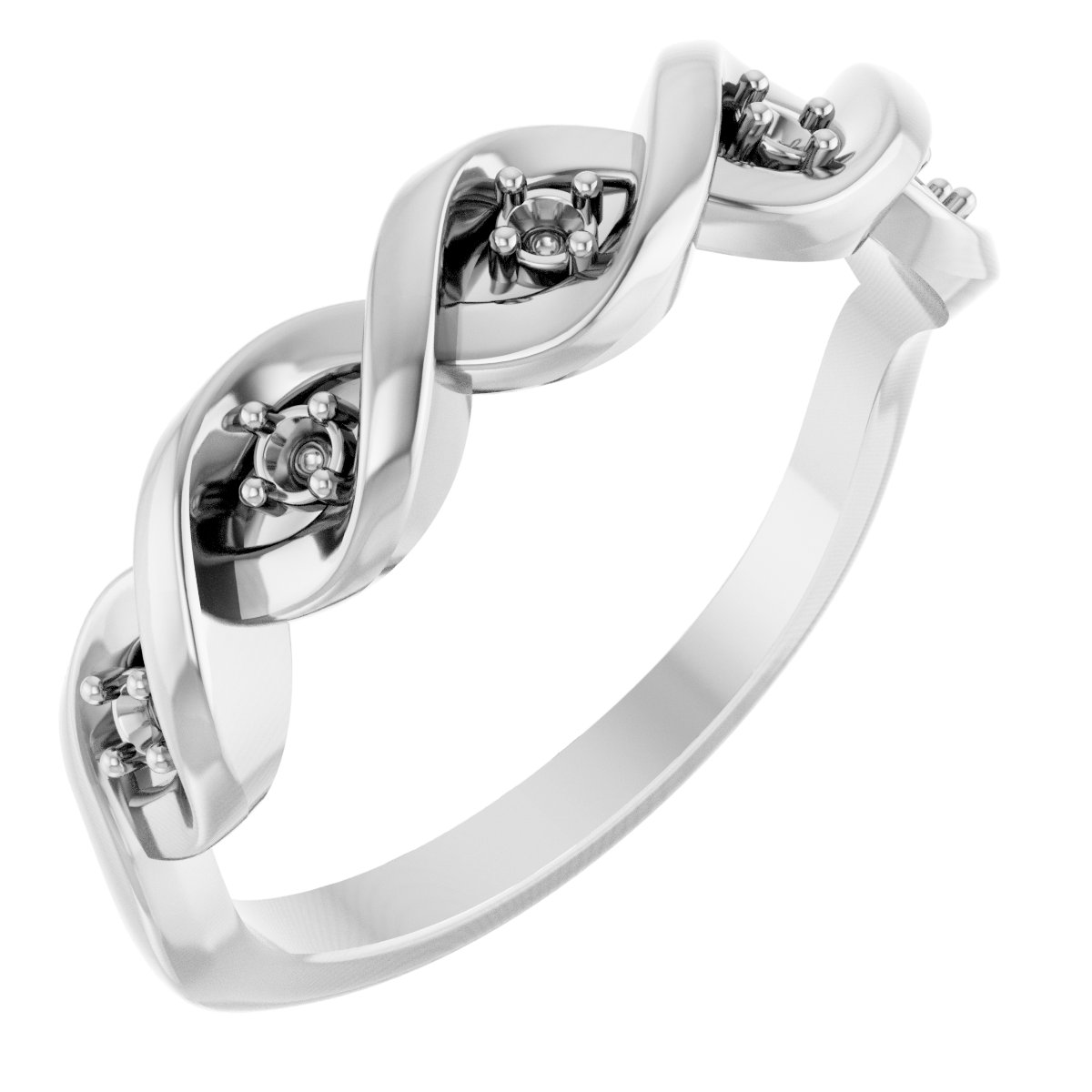 Five-Stone Infinity-Inspired Anniversary Band