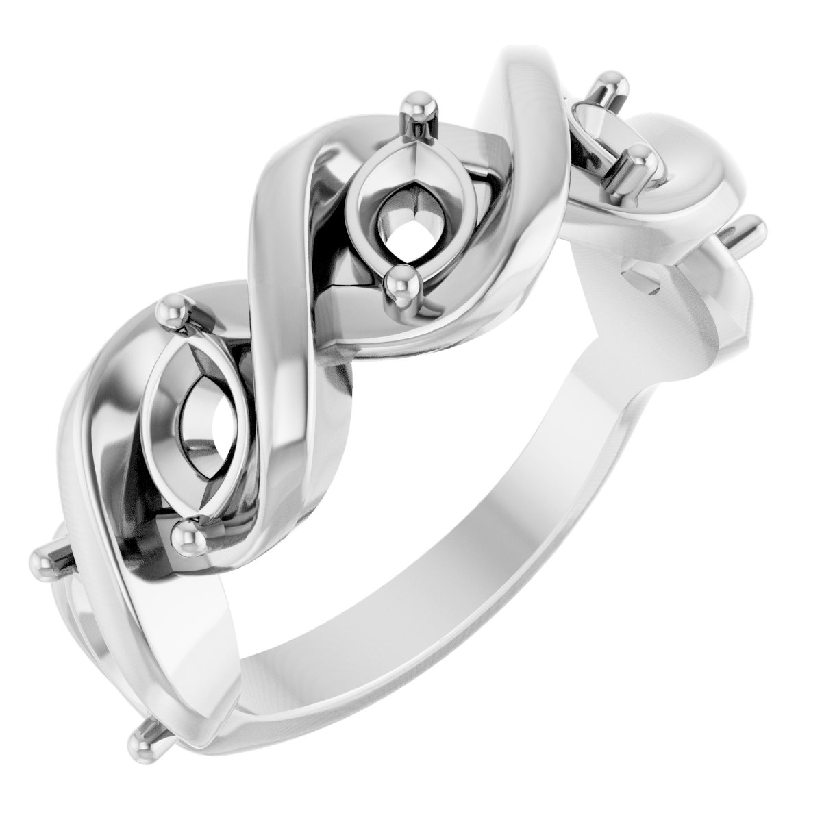 Five-Stone Infinity-Inspired Anniversary Band