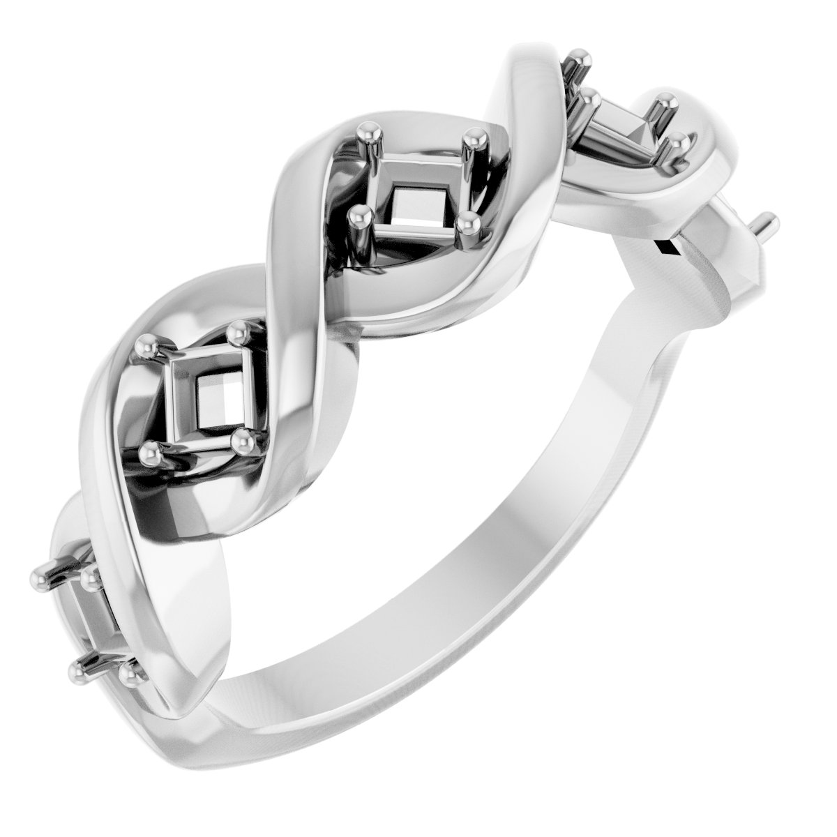 Five-Stone Infinity-Inspired Anniversary Band