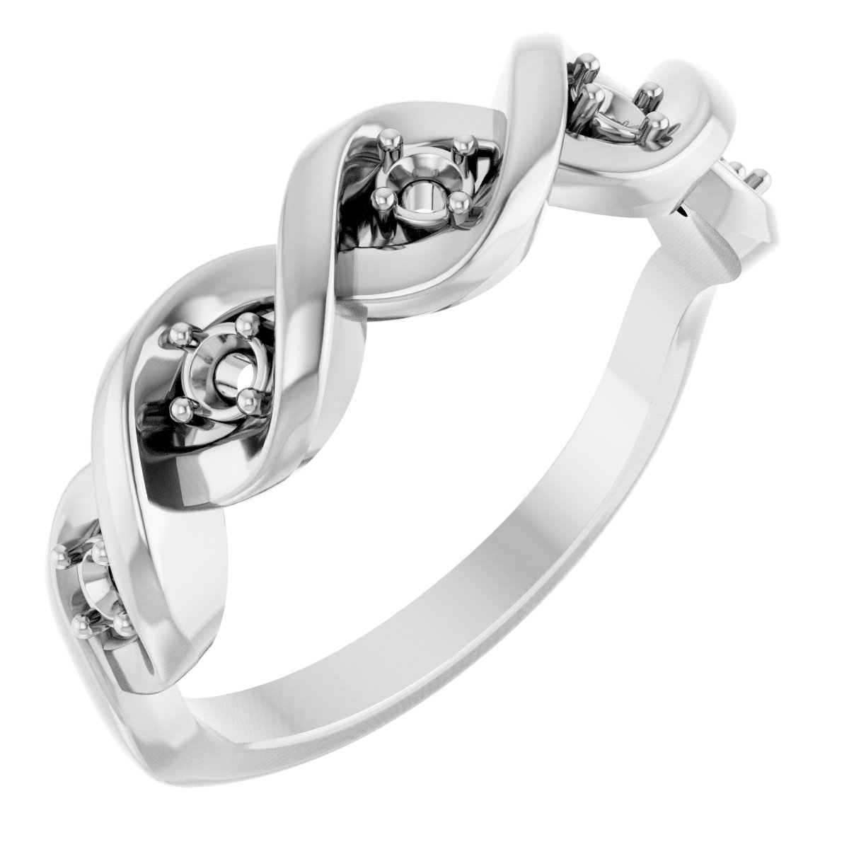 Five-Stone Infinity-Inspired Anniversary Band