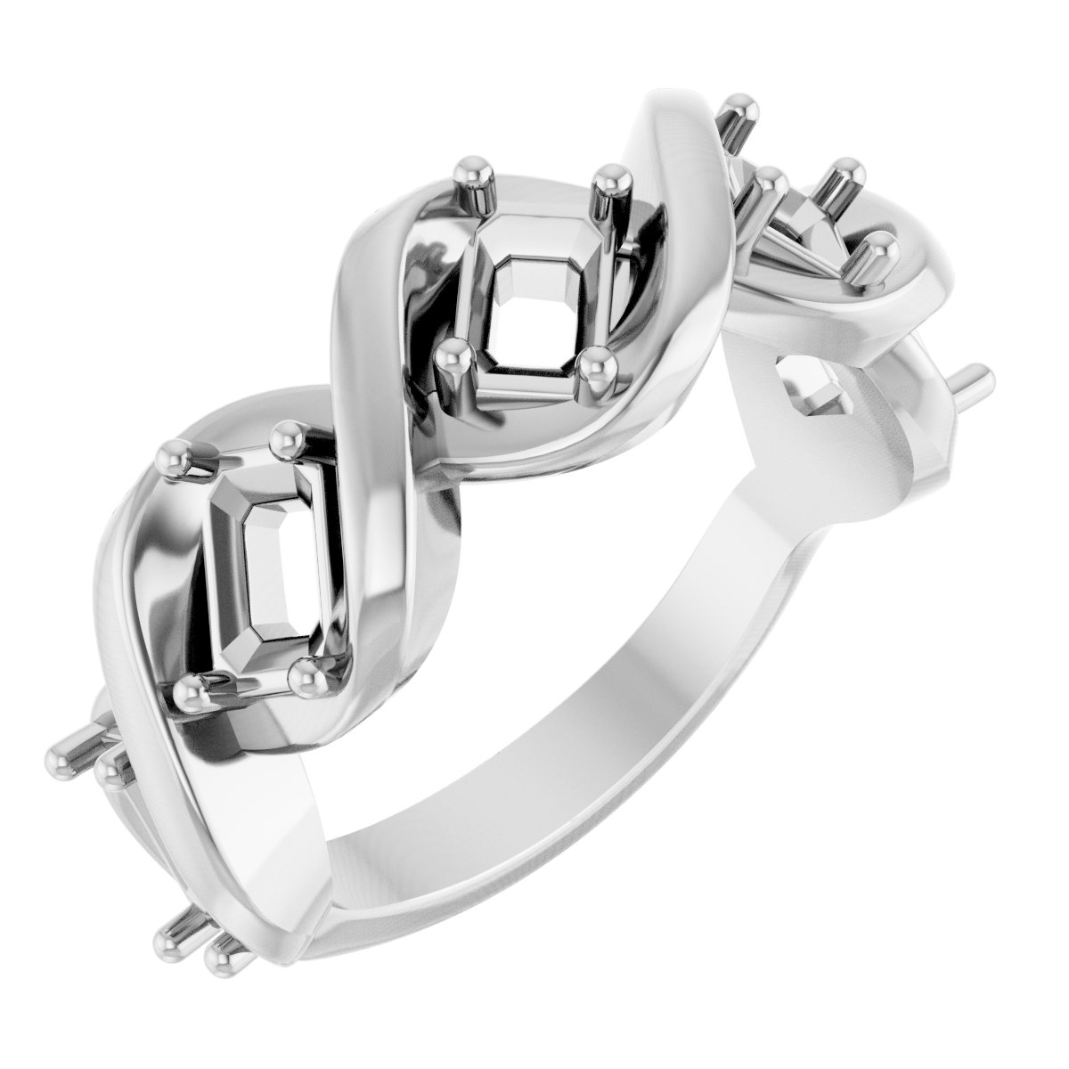 Five-Stone Infinity-Inspired Anniversary Band