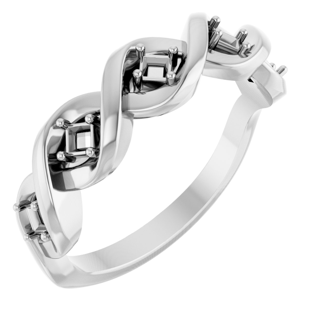 Five-Stone Infinity-Inspired Anniversary Band