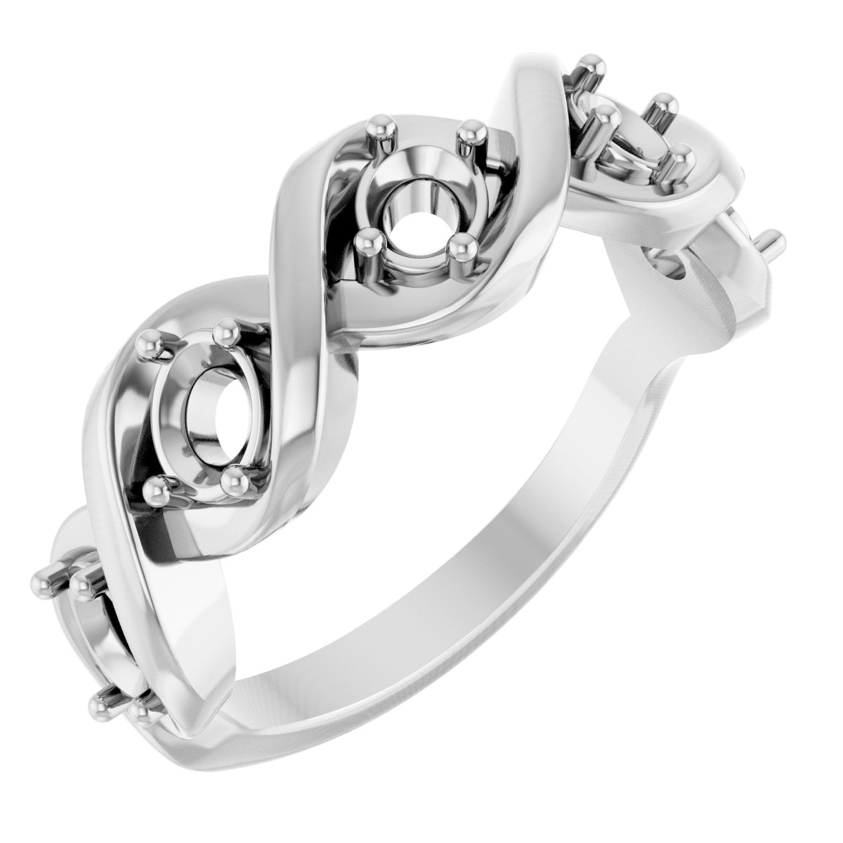 Five-Stone Infinity-Inspired Anniversary Band