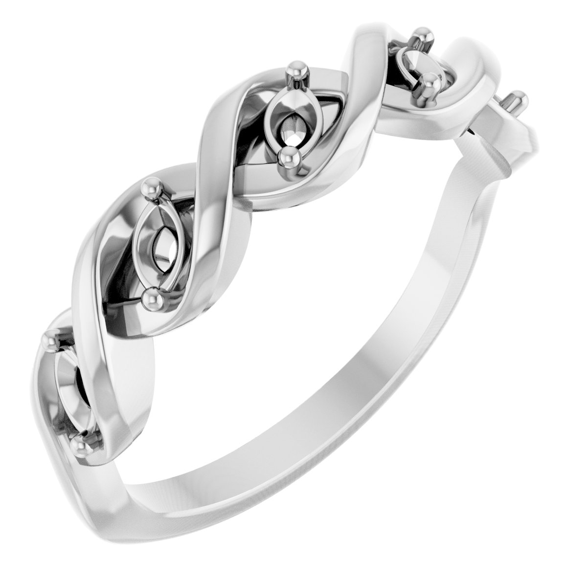Five-Stone Infinity-Inspired Anniversary Band