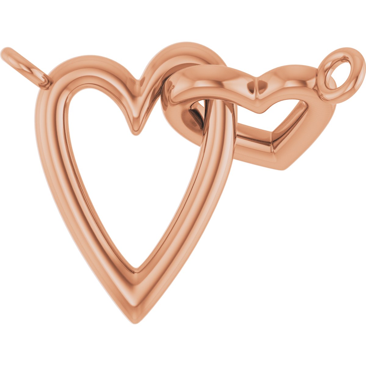 Interlocking Hearts Necklace or Center