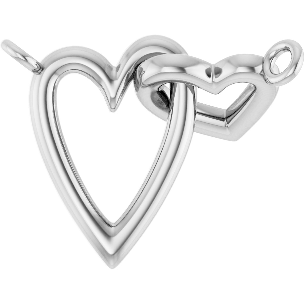 Interlocking Hearts Necklace or Center