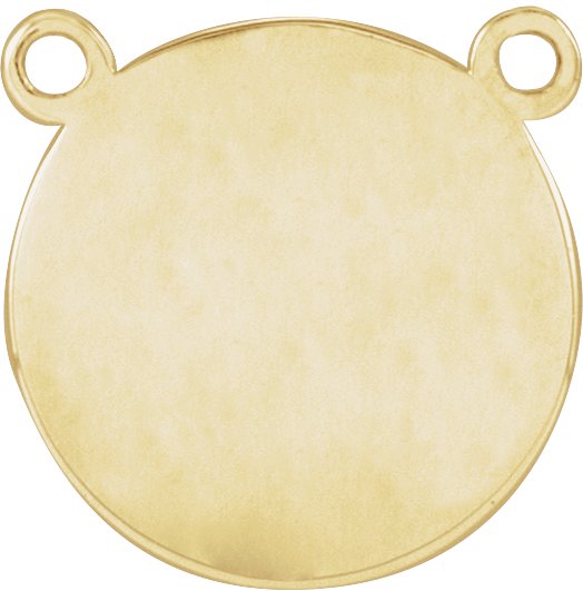 Engravable Disc Necklace or Center