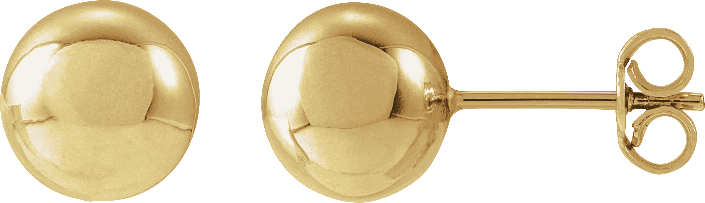 metal ball earrings