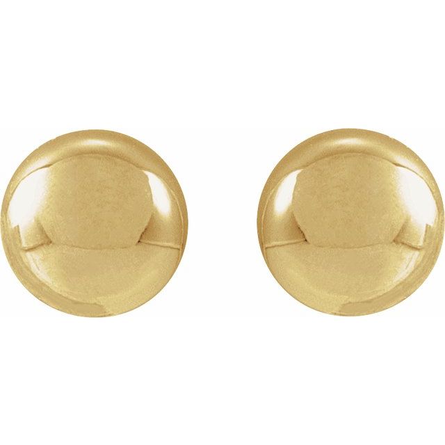 14K Yellow 4 mm Ball Earrings