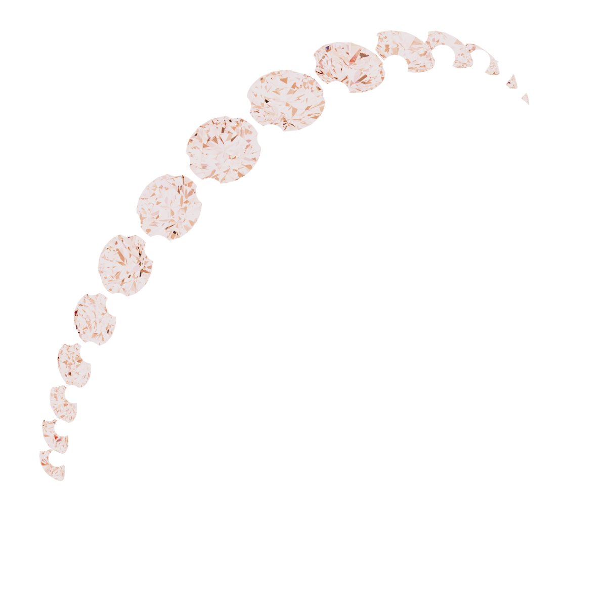 3/8 CTW Natural Diamond Anniversary Band – 14K Rose Gold