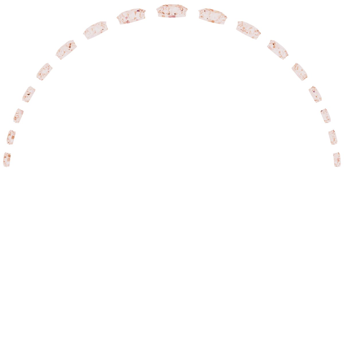 Alternative view of 3/8 CTW Natural Diamond Anniversary Band – 14K Rose Gold