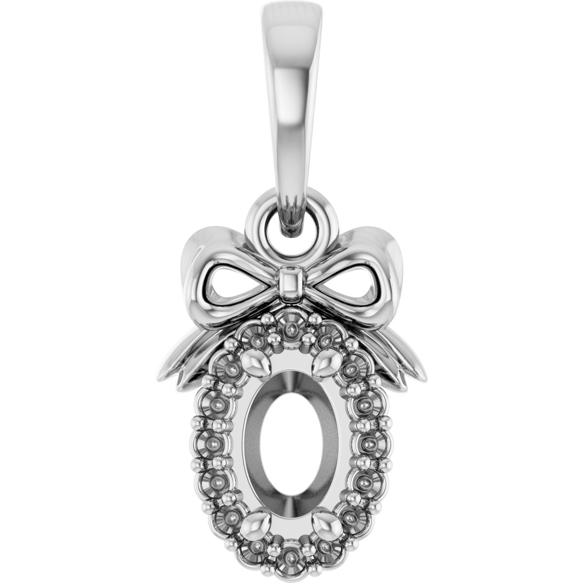Accented Bow Necklace or Pendant