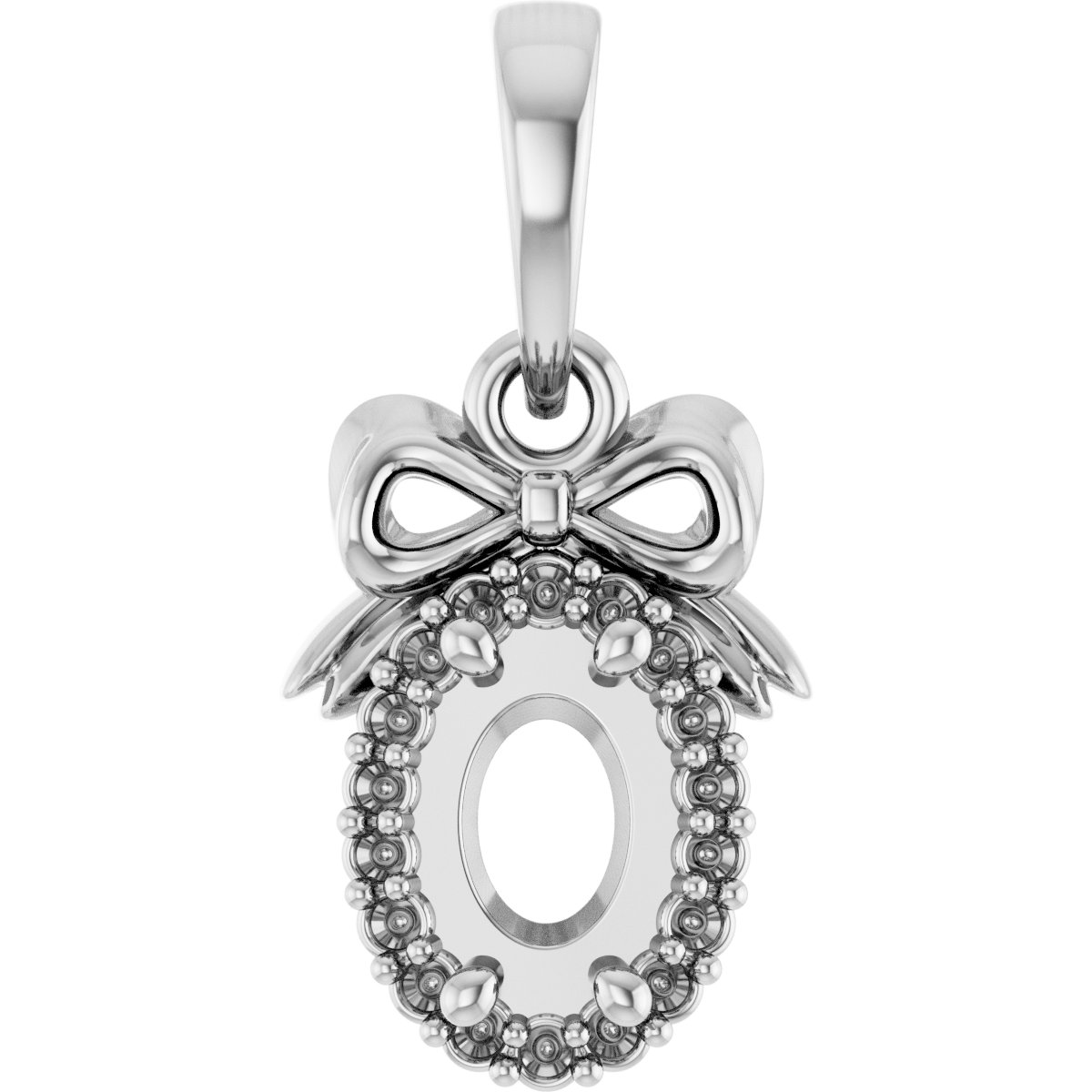 Accented Bow Necklace or Pendant