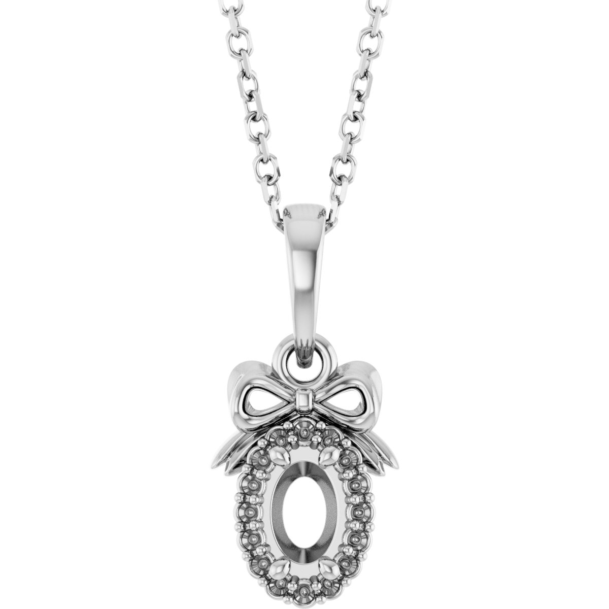 Accented Bow Necklace or Pendant