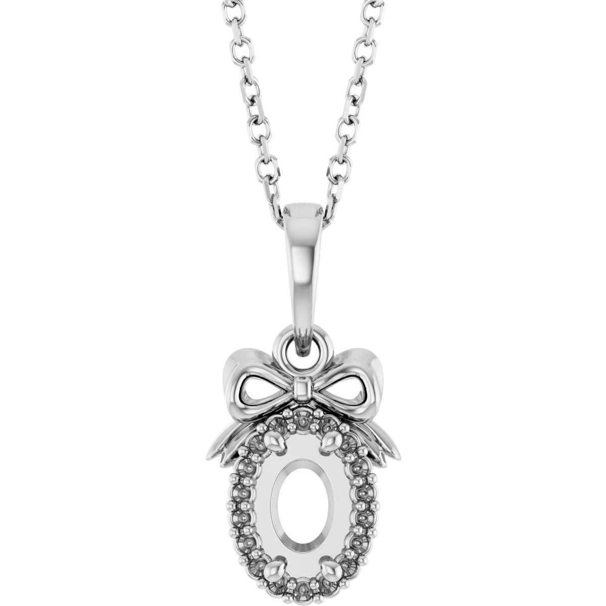 Accented Bow Necklace or Pendant