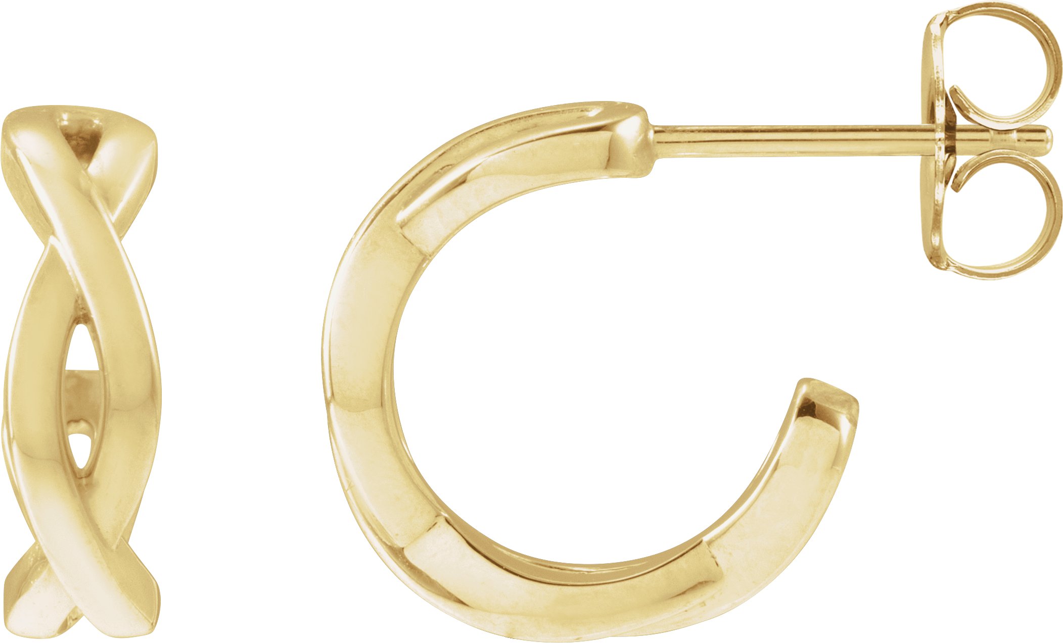 Twisted Hoop Earrings