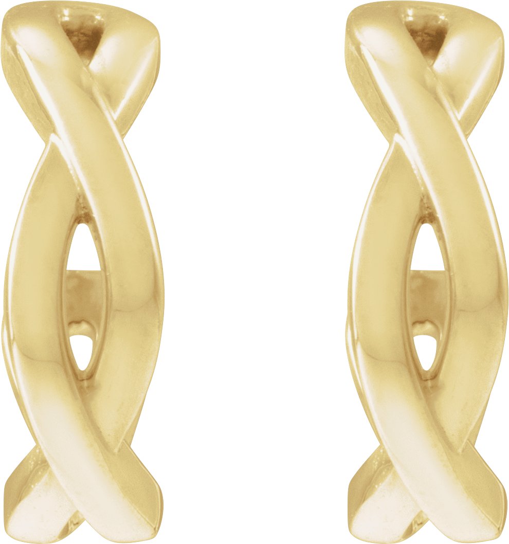 Alternative view of Twisted Hoop Earrings