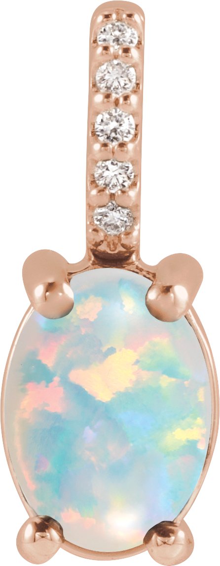 Accented Cabochon Necklace or Charm/Pendant