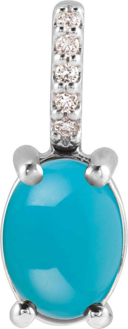 Accented Cabochon Necklace or Charm/Pendant