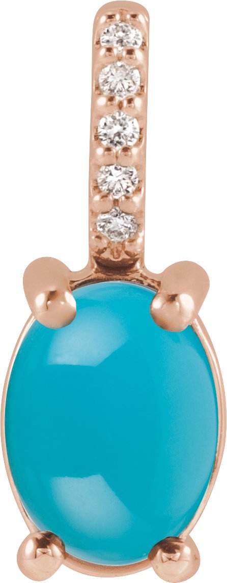 Accented Cabochon Necklace or Charm/Pendant