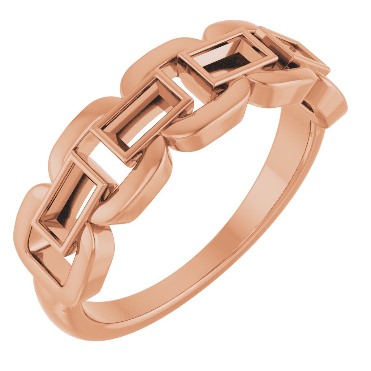Chain Link Accented Ring