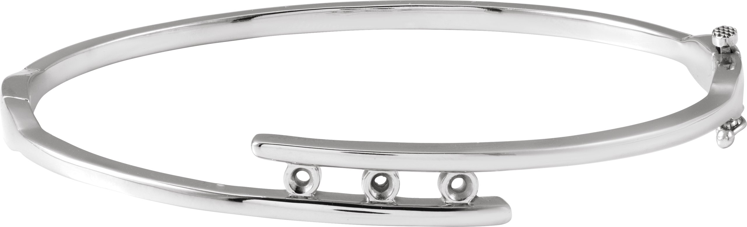 Three-Stone Bangle Bracelet