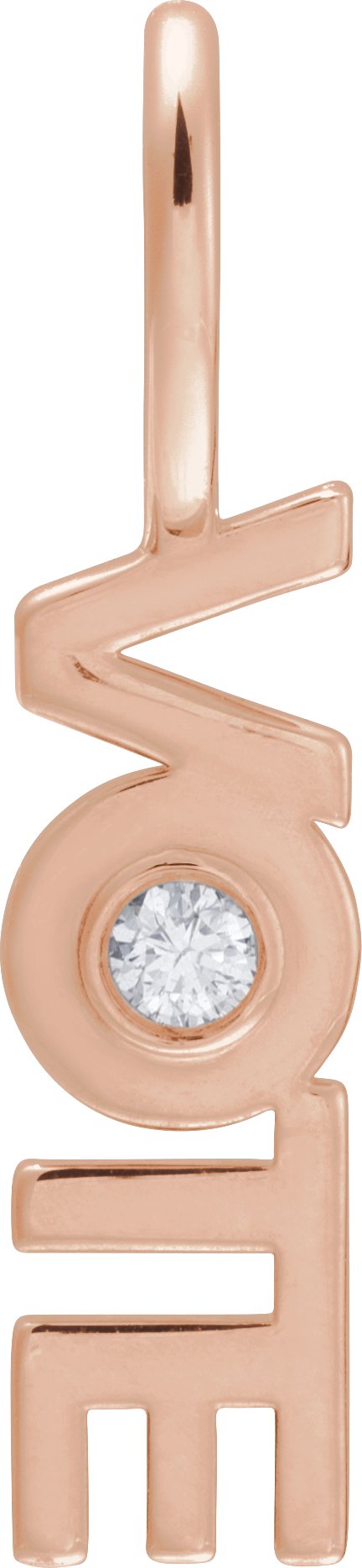 Accented Vote Charm/Pendant