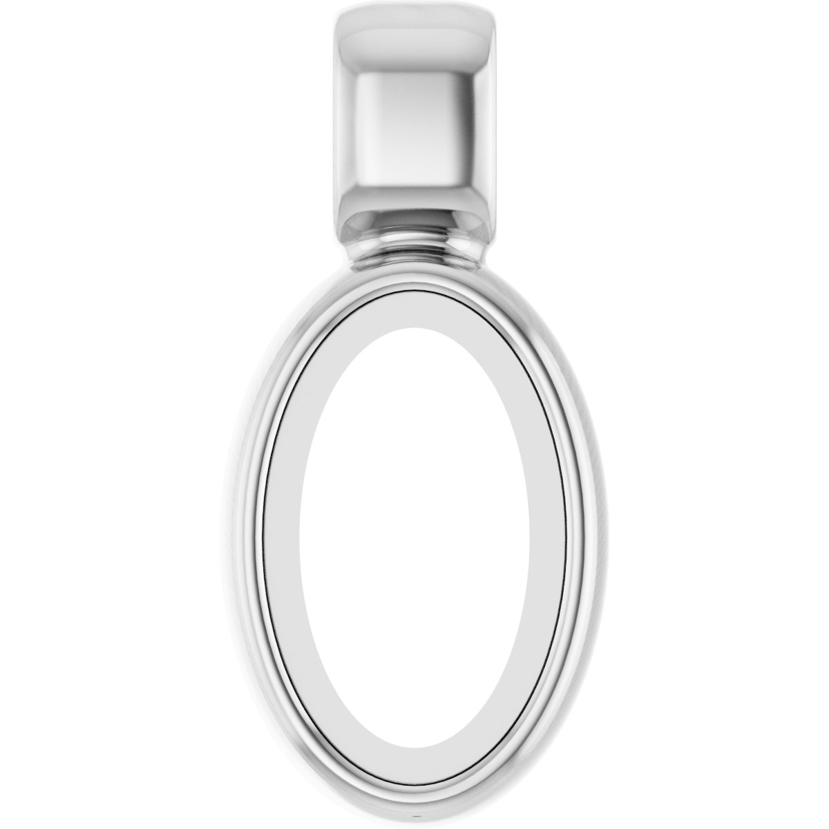 Oval Bezel-Set Cabochon Charm/Pendant