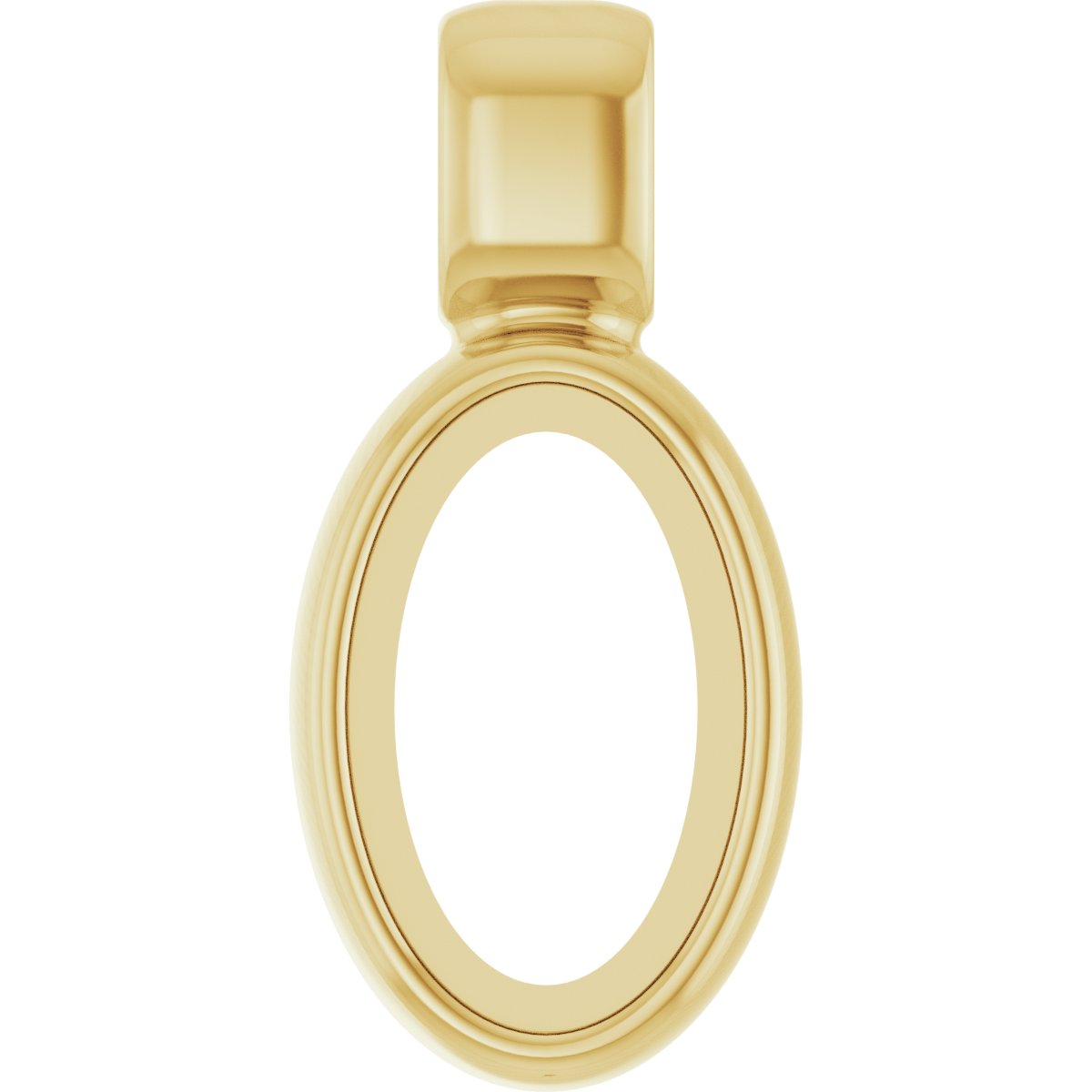 Oval Bezel-Set Cabochon Charm/Pendant