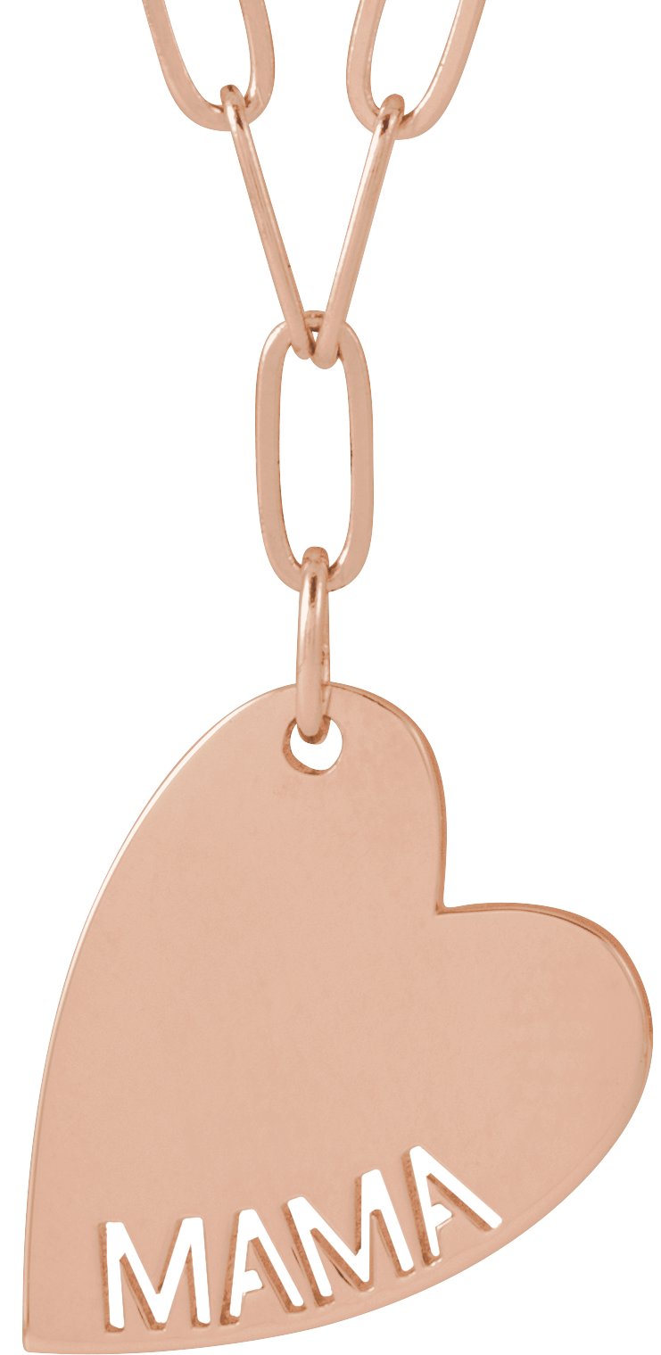 Mama or Sister Heart Necklace or Pendant