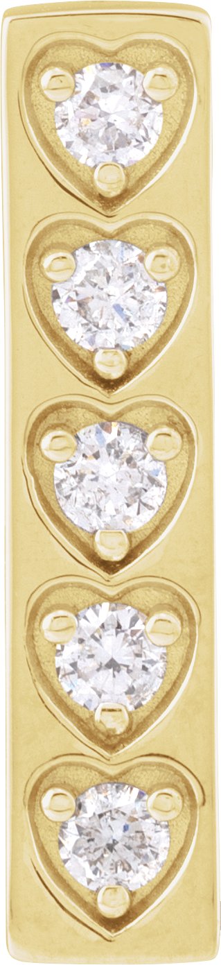 14K Yellow 1/5 CTW Natural Diamond Pendant