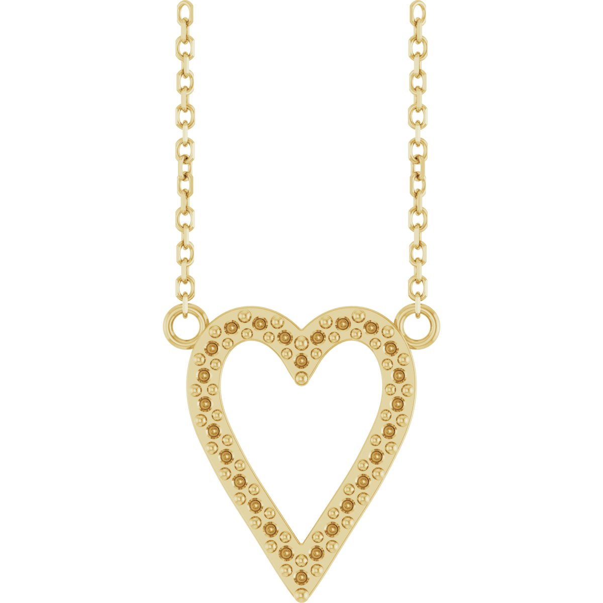 Accented Heart Necklace or Center
