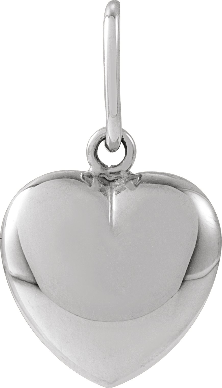 Sterling Silver Puffed Heart Pendant