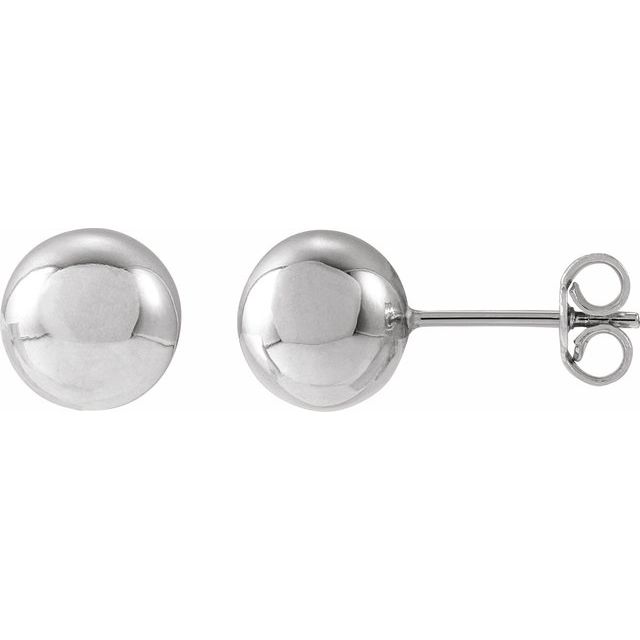 Sterling Silver 8 mm Ball Earrings