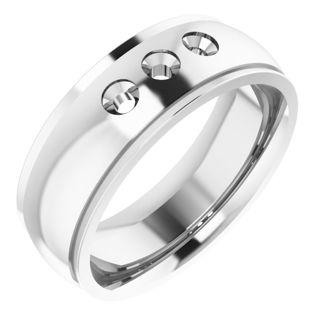 Accented Stepped-Edge Comfort-Fit Band