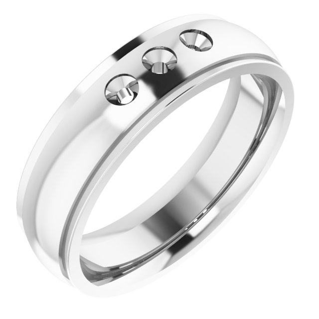 Accented Stepped-Edge Comfort-Fit Band