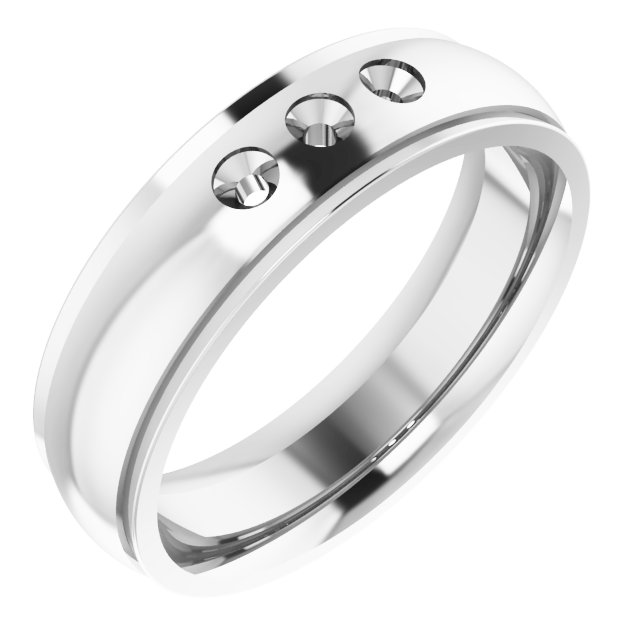 Accented Stepped-Edge Comfort-Fit Band